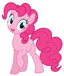 Size: 5925x7000 | Tagged: safe, artist:estories, pinkie pie, pony, g4, absurd resolution, female, simple background, solo, transparent background, vector