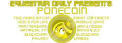 Size: 1000x350 | Tagged: safe, oc, oc only, equestria daily, april fools, april fools 2018, bitcoin, cryptocurrency, liar face, simple background, text, transparent background