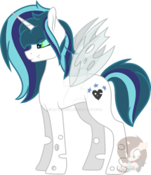 Size: 1024x1190 | Tagged: safe, artist:lilygarent, oc, oc only, hybrid, base used, interspecies offspring, offspring, parent:queen chrysalis, parent:shining armor, parents:shining chrysalis, simple background, solo, transparent background