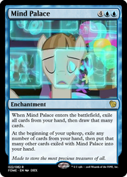 Size: 375x523 | Tagged: safe, mudbriar, pony, g4, the maud couple, magic the gathering, male, mind palace, party cave, solo, trading card, trading card edit