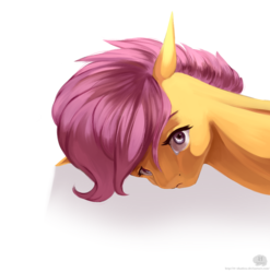 Size: 952x964 | Tagged: safe, artist:11-shadow, scootaloo, pony, g4, female, filly, looking at you, simple background, solo, transparent background