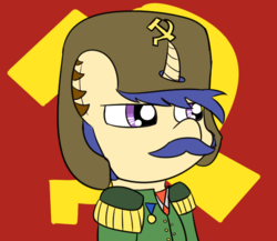 Size: 575x500 | Tagged: safe, pony, april fools 2018, communism, solo
