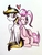 Size: 3024x4032 | Tagged: safe, artist:smirk, pinkie pie, oc, oc:fallout, pegasus, pony, g4, heart, male, request, sitting, stallion, traditional art