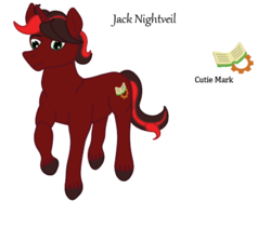 Size: 461x390 | Tagged: safe, artist:nightveil, artist:nightveilnocturne, oc, oc only, oc:jack nightveil, pony, unicorn, male, reference sheet, solo, stallion