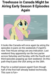 Size: 1079x1550 | Tagged: safe, fluttershy, equestria daily, g4, griffon the brush off, season 8, canada, treehouse tv