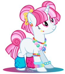 Size: 1200x1365 | Tagged: safe, artist:strawberry-spritz, oc, oc only, pony, unicorn, base used, female, jewelry, leg warmers, magical lesbian spawn, mare, necklace, offspring, parent:pinkie pie, parent:vinyl scratch, parents:vinylpie, simple background, solo, transparent background