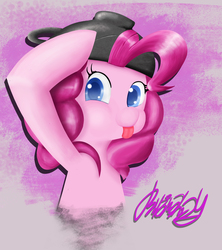 Size: 2044x2301 | Tagged: safe, artist:rhinaldy, pinkie pie, earth pony, pony, g4, female, high res, kettle, mare, solo, tongue out