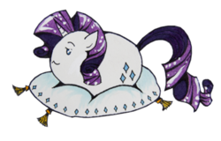 Size: 400x256 | Tagged: safe, artist:shadow-wolf051, rarity, pony, g4, female, food, potato, simple background, solo, species swap, transparent background, wat