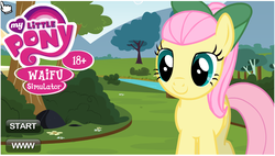 Size: 754x428 | Tagged: source needed, useless source url, safe, artist:tiarawhy, fluttershy, pegasus, pony, g4, fan game, female, flash, game, mare, show accurate, solo, swf