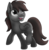 Size: 2252x2280 | Tagged: safe, artist:theshadowstone, oc, oc only, oc:shadowstone, pegasus, pony, high res, missing cutie mark, raised hoof, simple background, smiling, solo, transparent background