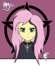 Size: 1050x1400 | Tagged: safe, artist:artdambaihaki, artist:mylittlepony4u, fluttershy, equestria girls, fake it 'til you make it, g4, my little pony: friendship is magic, fanart, fluttergoth