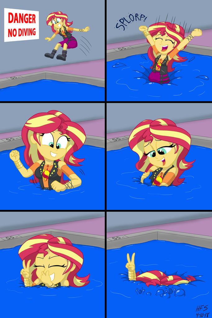 #1704773 - semi-grimdark, artist:hefess, sunset shimmer, goo, equestria