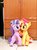 Size: 767x1024 | Tagged: safe, artist:nekokevin, starlight glimmer, sunset shimmer, pony, unicorn, series:nekokevin's glimmy, g4, cute, duo, female, glimmerbetes, hug, irl, looking at each other, mare, photo, plushie, raised hoof, shimmerbetes, sitting, smiling