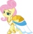 Size: 5086x5224 | Tagged: safe, artist:jhayarr23, fluttershy, pegasus, pony, fake it 'til you make it, g4, absurd resolution, alternate hairstyle, beautiful, clothes, cute, daaaaaaaaaaaw, dress, female, hair up, looking at you, mare, shyabetes, simple background, smiling, smug, solo, transparent background, vector, warrior of inner strength, warriorshy