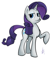 Size: 786x900 | Tagged: safe, artist:theinkbot, rarity, pony, unicorn, g4, cutie mark, female, lidded eyes, mare, raised leg, simple background, solo, transparent background