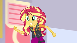 Size: 1920x1080 | Tagged: safe, screencap, sunset shimmer, a fine line, equestria girls, g4, my little pony equestria girls: better together, female, solo