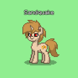 Size: 1113x1112 | Tagged: safe, artist:nguyendeliriam, oc, oc:sandquake, big cat, hybrid, lion, pony, unicorn, pony town, pose, standing