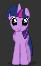 Size: 369x589 | Tagged: safe, artist:shelikof launch, twilight sparkle, alicorn, pony, g4, cute, female, looking at you, show accurate, smiling, solo, twiabetes, twilight sparkle (alicorn)