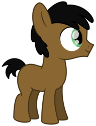 Size: 2600x3400 | Tagged: safe, artist:peternators, oc, oc only, oc:ponyfound, earth pony, pony, colt, high res, male, simple background, smiling, solo, transparent background, younger