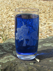 Size: 1695x2260 | Tagged: safe, artist:malte279, princess luna, alicorn, pony, g4, craft, engraving, glass