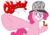 Size: 7040x4926 | Tagged: safe, artist:jhayarr23, artist:mk pony mod, derpibooru exclusive, pinkie pie, g4, my little pony: friendship is magic, secrets and pies, absurd resolution, ace attorney, deerstalker, detective, hat, meme, objection, phoenix wright, pipe, sherlock holmes, sherlock pie