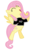 Size: 733x1090 | Tagged: safe, artist:ziomal1987, edit, vector edit, fluttershy, pony, g4, hurricane fluttershy, 1000 hours in ms paint, female, progressive rock, simple background, solo, transparent background, vector, yes