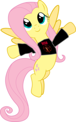 Size: 4309x6885 | Tagged: safe, artist:ziomal1987, edit, vector edit, fluttershy, pony, g4, absurd resolution, female, rush, simple background, solo, starman, transparent background, vector