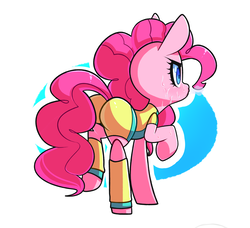 Size: 2385x2177 | Tagged: safe, artist:sourspot, pinkie pie, earth pony, pony, g4, aerobics, clothes, female, high res, mare, solo, sweat