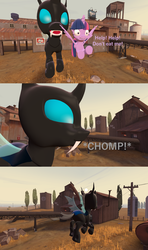 Size: 1920x3240 | Tagged: safe, anonymous artist, twilight sparkle, alicorn, changeling, pony, g4, 3d, changelings eating ponies, comic, dialogue, fetish, micro, source filmmaker, twilight sparkle (alicorn), vore