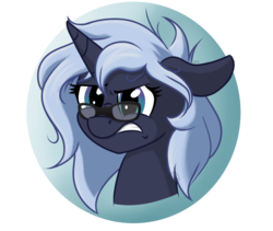 Size: 1600x1350 | Tagged: safe, artist:cadetredshirt, oc, oc only, oc:yaasho, pony, animator, bust, grumpy, simple background, solo, transparent background