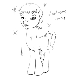 Size: 751x751 | Tagged: safe, pony, human face, joke, uncanny valley