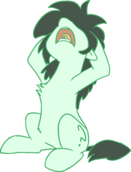 Size: 736x964 | Tagged: safe, artist:lockhe4rt, oc, oc only, oc:filly anon, pony, female, filly, screeching, simple, simple background, solo, transparent background