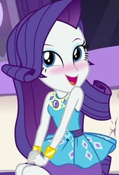 Size: 462x679 | Tagged: safe, edit, edited screencap, screencap, rarity, equestria girls, g4, my little pony equestria girls: better together, blushing, cropped, cute, open mouth, raribetes