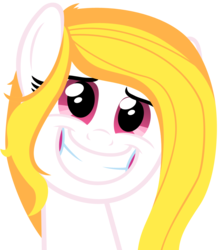 Size: 800x918 | Tagged: artist needed, source needed, safe, oc, oc only, oc:storm shield, pony, grin, simple background, smiling, solo, squee, transparent background