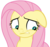 Size: 3525x3328 | Tagged: safe, artist:sketchmcreations, fluttershy, pony, fake it 'til you make it, g4, floppy ears, gritted teeth, high res, looking away, simple background, transparent background, uncertain, vector