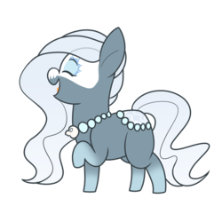 Size: 1024x1024 | Tagged: safe, artist:sketchthebluepegasus, oc, oc only, oc:yurei, original species, pond pony, pony, chibi, eyes closed, female, happy, mare, simple background, solo, transparent background