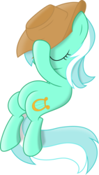Size: 3719x6556 | Tagged: safe, artist:kopcap94, lyra heartstrings, pony, g4, .svg available, absurd resolution, cowboy hat, female, hat, mare, meme, simple background, sitting, sitting lyra, solo, transparent background, vector