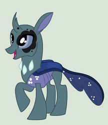 Size: 1217x1409 | Tagged: safe, artist:cakewits, oc, oc only, oc:orion, changepony, pony, parent:prince artemis, parent:princess luna, parent:queen mesosoma, parent:thorax, parents:thuna, simple background, solo