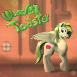 Size: 1280x1280 | Tagged: safe, artist:fiasko0, oc, oc only, oc:wooden toaster, pony, female, mare, raised hoof, solo