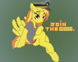 Size: 1057x842 | Tagged: safe, artist:askaniz, artist:brianblackberry, spitfire, pony, g4, bottomless, clothes, crossover, female, minecraft, minecraft pixel art, partial nudity, pixel art, solo