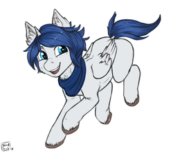 Size: 1024x911 | Tagged: safe, artist:blindjackk, oc, oc only, oc:prince nova, alicorn, pony, alicorn oc, blue eyes, commission, looking at you, simple background, solo, unshorn fetlocks, white background, ych result