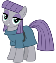 Size: 2800x3200 | Tagged: safe, artist:cheezedoodle96, maud pie, earth pony, pony, g4, .svg available, cute, female, happy, high res, looking at you, mare, simple background, smiling, solo, svg, transparent background, vector, when she smiles