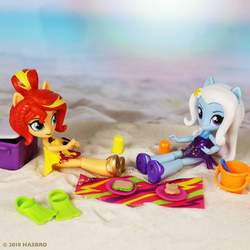 Size: 1080x1080 | Tagged: safe, sunset shimmer, trixie, equestria girls, g4, official, cute, doll, equestria girls minis, female, irl, photo, toy