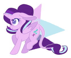 Size: 1411x1161 | Tagged: safe, artist:butterflytxt, starlight glimmer, alicorn, classical unicorn, pony, unicorn, g4, alicornified, cloven hooves, cute, eyebrows, female, glimmerbetes, horn, leonine tail, race swap, simple background, solo, starlicorn, transparent background, unshorn fetlocks