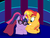 Size: 4032x3024 | Tagged: safe, artist:ktd1993, sci-twi, sunset shimmer, twilight sparkle, pony, unicorn, equestria girls, g4, equestria girls ponified, female, lesbian, ponified, ship:sci-twishimmer, ship:sunsetsparkle, shipping, snuggling, unicorn sci-twi