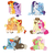 Size: 1024x1024 | Tagged: safe, artist:flinksea, applejack, donut joe, dumbbell, fluttershy, pinkie pie, rainbow dash, rarity, sunburst, sunset shimmer, tree hugger, trixie, twilight sparkle, alicorn, classical unicorn, earth pony, pegasus, pony, unicorn, g4, :p, beanbrows, boop, bow, chest fluff, cloven hooves, colored wings, colored wingtips, cowboy hat, dumbdash, eyebrows, female, glasses, hat, horn, leonine tail, lesbian, male, mare, neck nuzzle, noseboop, rarixie, ship:appleshimmer, ship:flutterhugger, ship:pinkiejoe, ship:twiburst, shipping, silly, stallion, story included, straight, tail bow, tongue out, twilight sparkle (alicorn), unshorn fetlocks