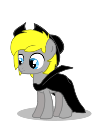 Size: 1150x1533 | Tagged: safe, oc, oc only, oc:ivan cakan, pony, cape, clothes, hat, male, simple background, solo, transparent background
