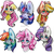 Size: 2000x2000 | Tagged: safe, artist:zefirka, applejack, fluttershy, pinkie pie, rainbow dash, rarity, twilight sparkle, alicorn, earth pony, pegasus, pony, unicorn, g4, blushing, bust, chest fluff, ear fluff, female, floppy ears, high res, looking at you, mane six, mare, no pupils, portrait, signature, simple background, smiling, white background