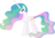 Size: 6910x4810 | Tagged: safe, artist:90sigma, edit, edited screencap, editor:slayerbvc, screencap, vector edit, princess celestia, alicorn, pony, g4, absurd resolution, accessory-less edit, bare hooves, butt, female, looking back, mare, missing accessory, not a vector, plot, simple background, solo, transparent background, vector