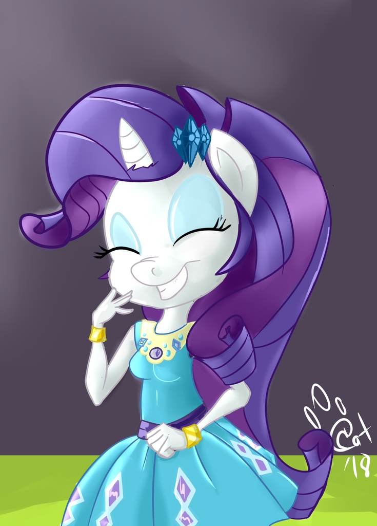 #1707198 - safe, artist:catlion3, rarity, unicorn, anthro, equestria ...